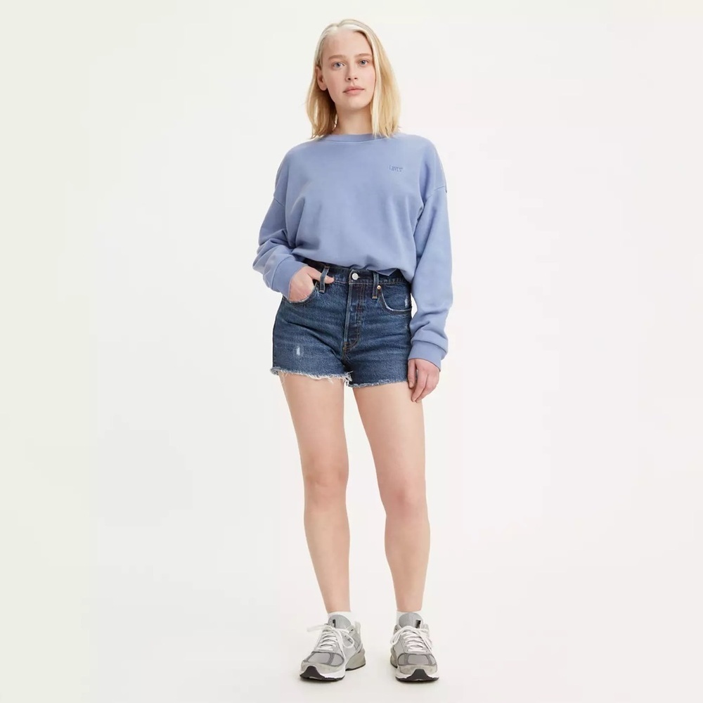 LEVI’s 501® ORIGINAL FIT HIGH RISE WOMEN'S JEAN SHORTS SIZE 28